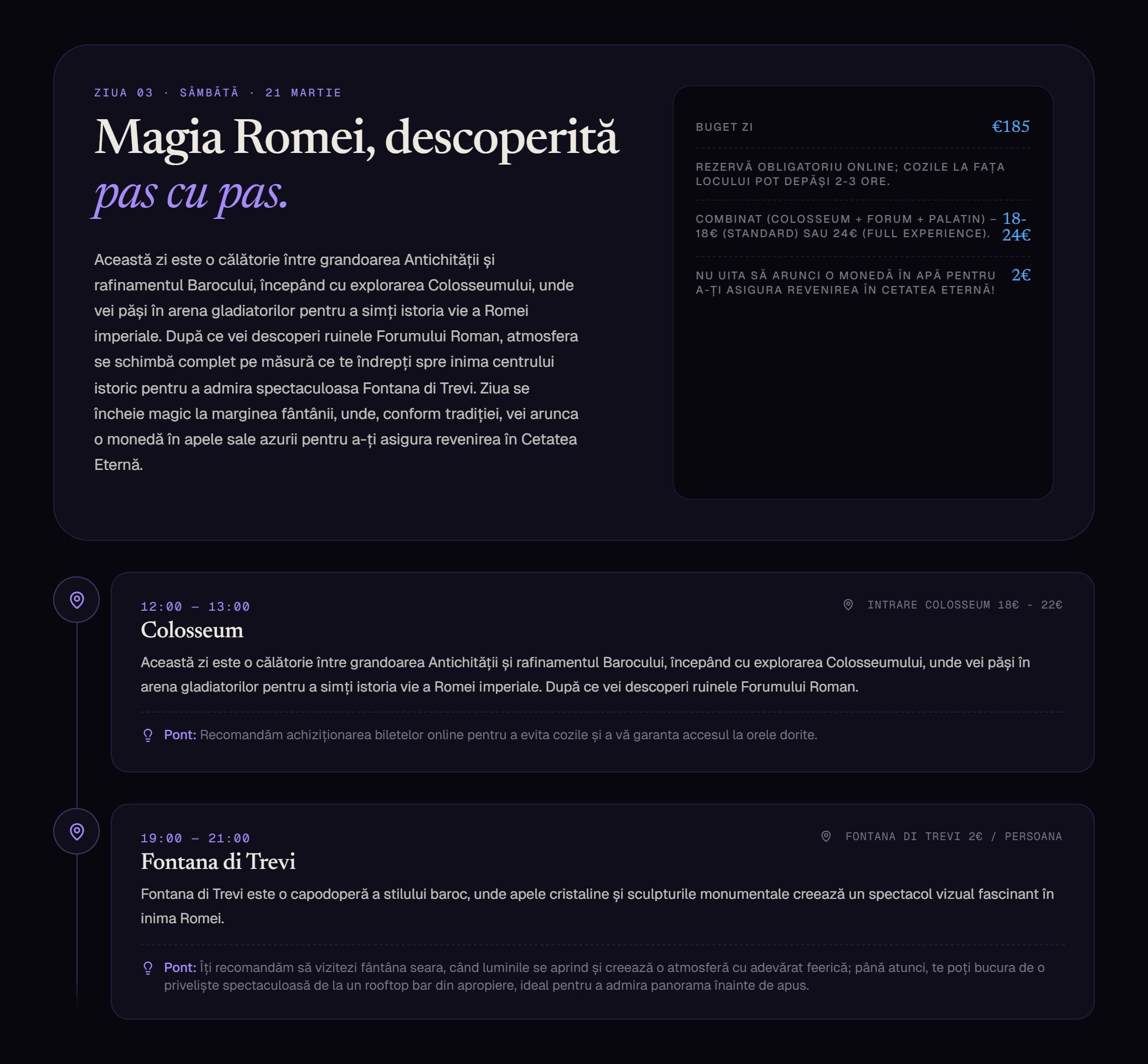 Roma, Italia – Ziua 3